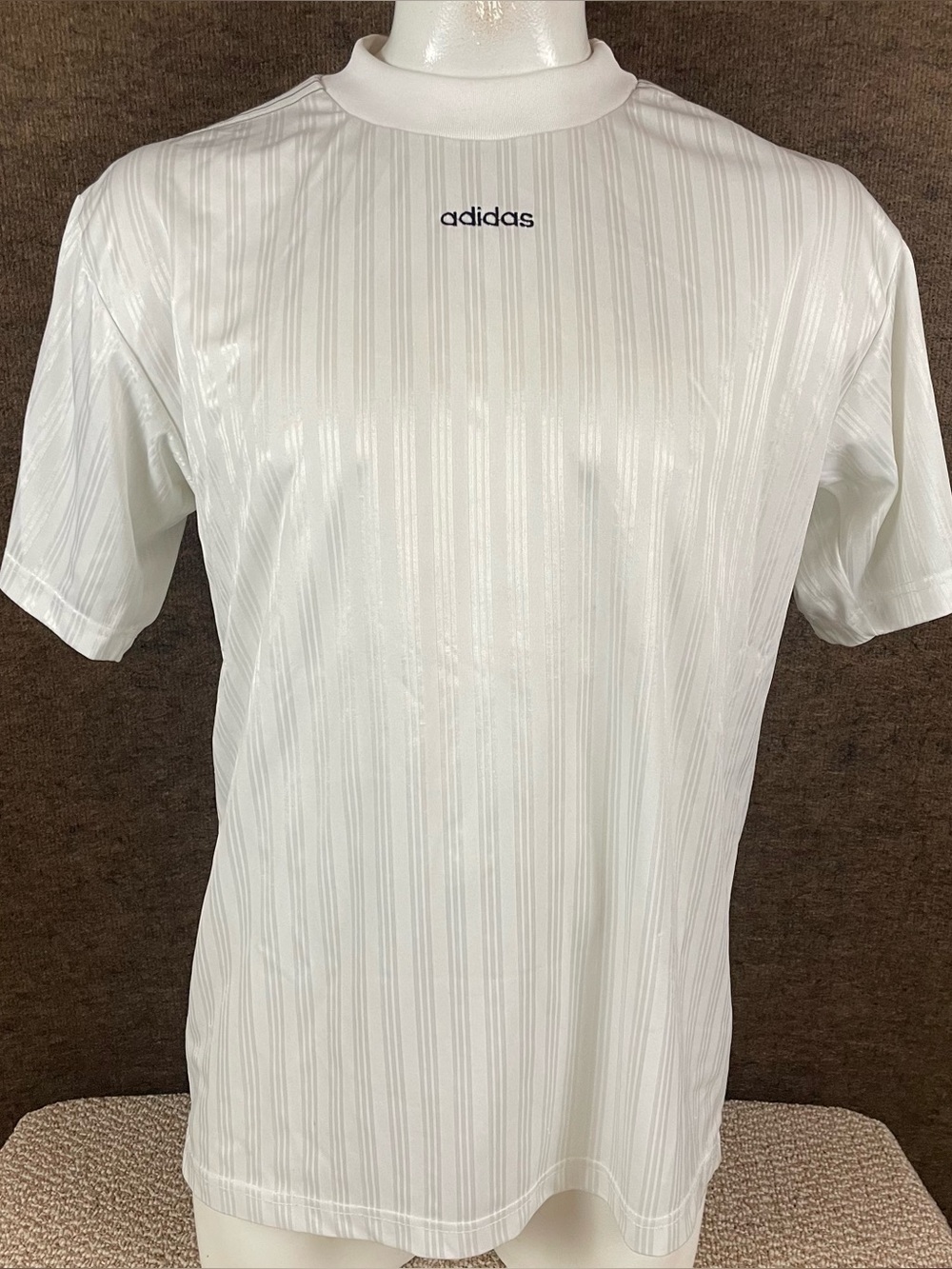 Vintage 90s Adidas Center Logo Soccer Jersey Size Large Made In USA B20